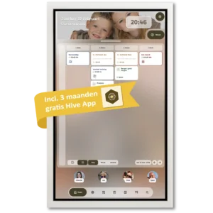 Digitale familieplanner scherm wit